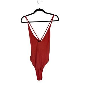 TopShop orange one piece swimsuit- size 12